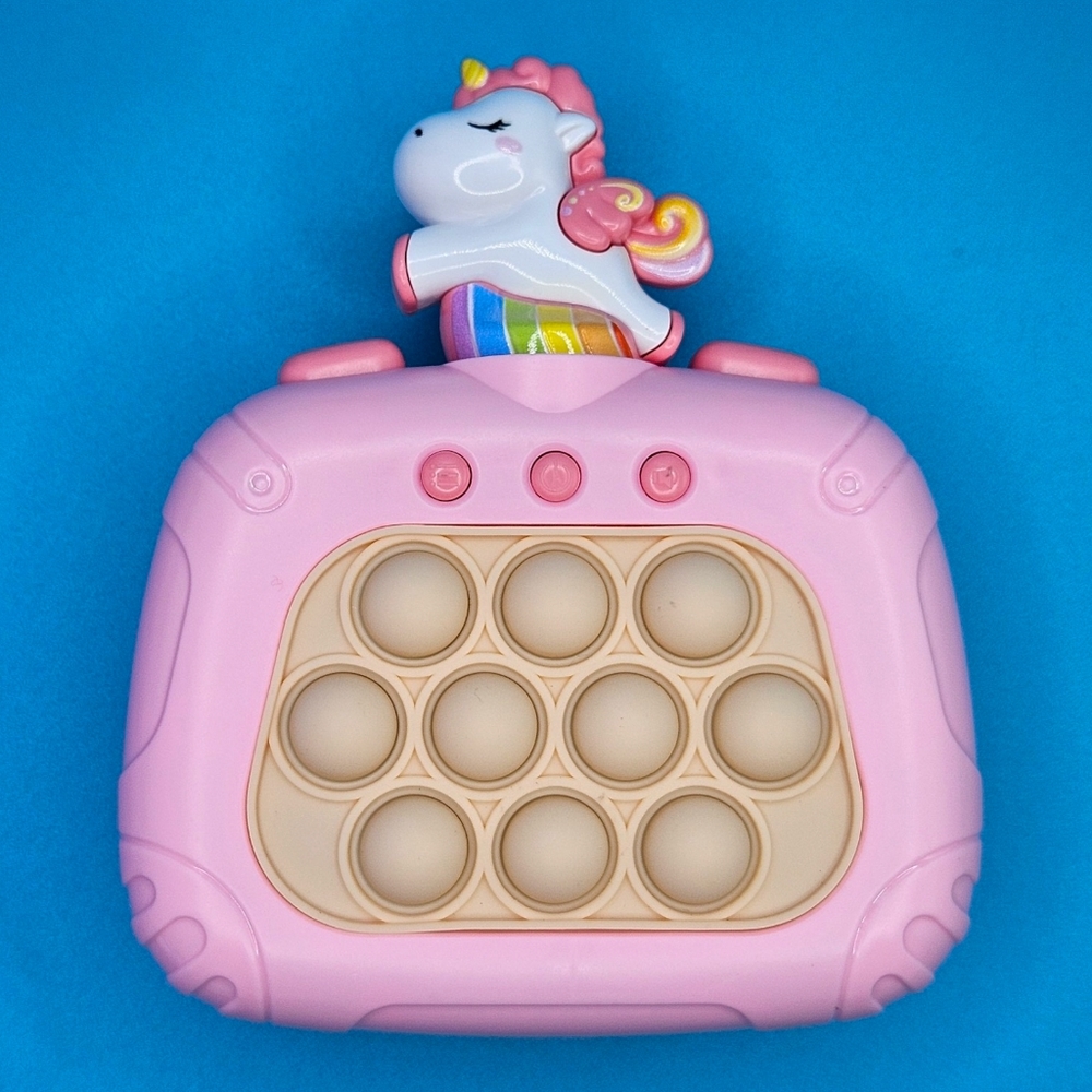 2 Unicorn Quick Push Light Up Pop It Bubble Handheld Puzzle Games Fidget Toy - Picture 7 of 11